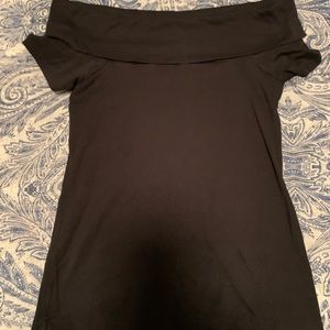 Black j crew off shoulder top